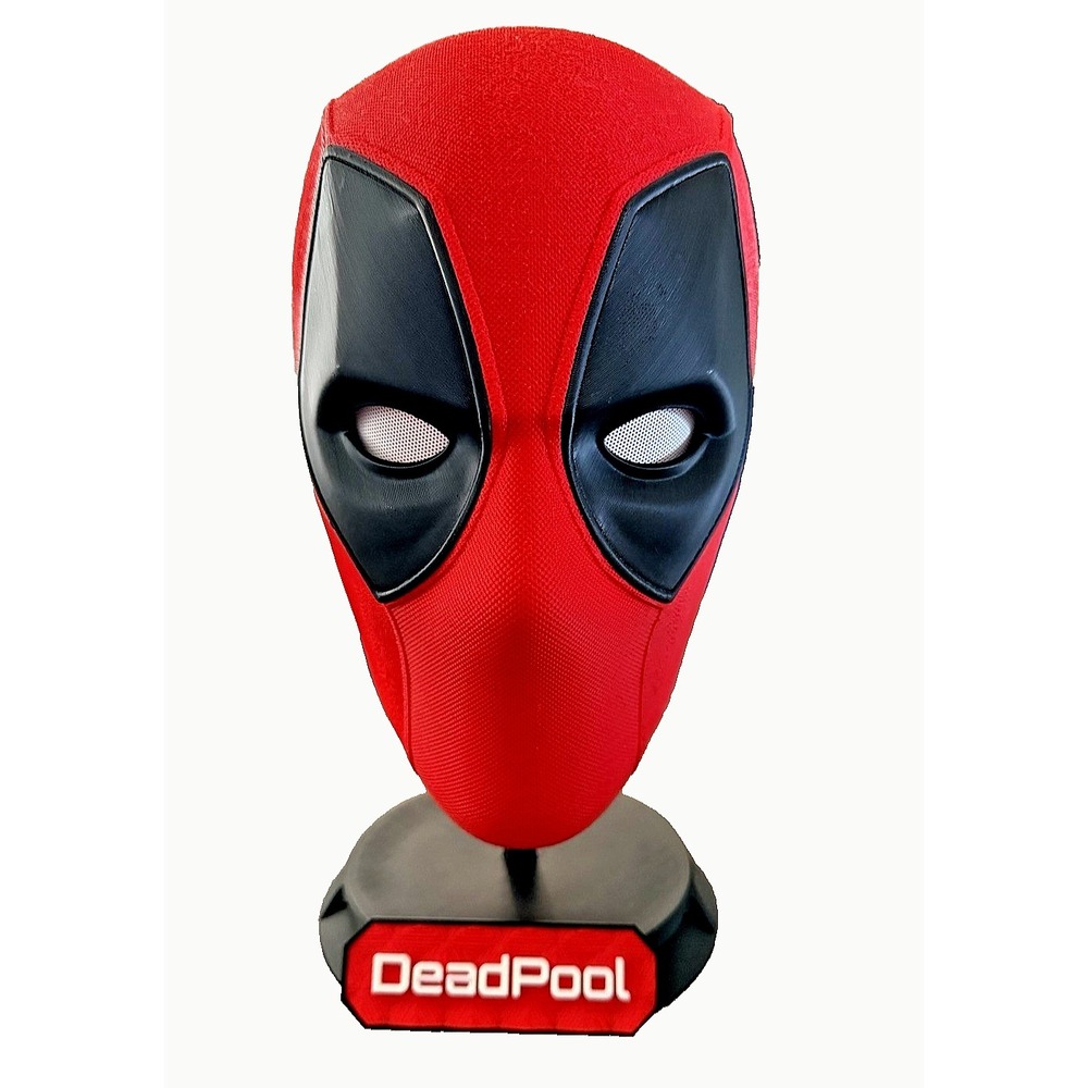 Marvel Deadpool Wearable Helmet – 3D Printed Cosplay Mask Collectible Toy Stand